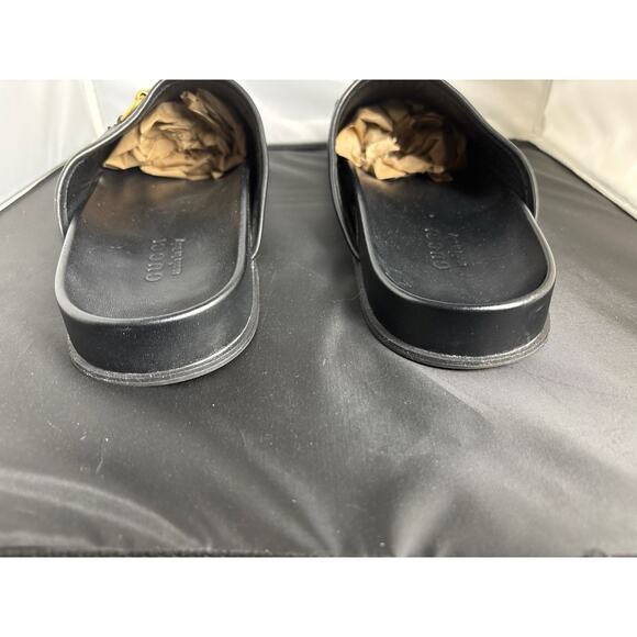 Gucci Horsebit l Leather Mules  Black main image 9